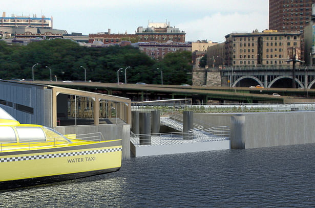 Harlem Piers Farm proposal water taxi station.