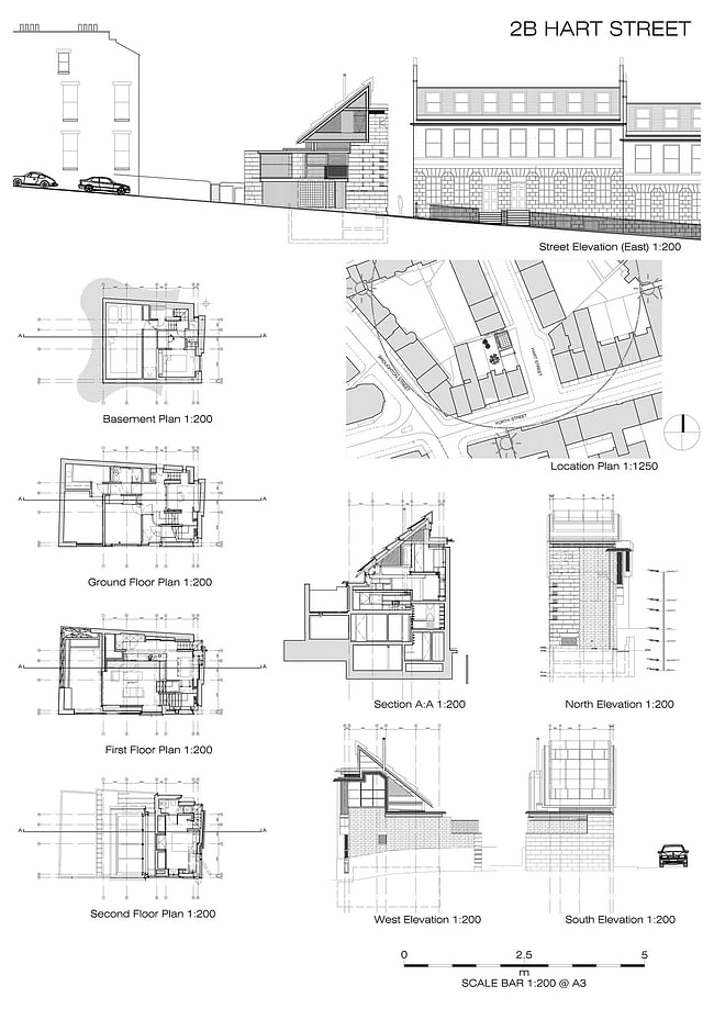 Murphy House at Hart Street Plans. Image © Murphy Architects.