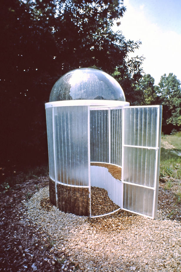 Solar heated sauna 1974.
