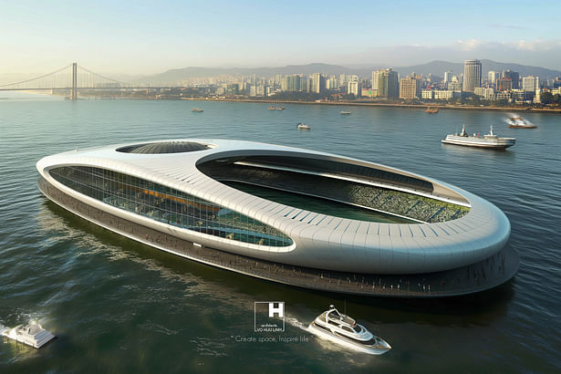 With each World Cup and Olympic Games, we have to build new stadiums and sports complexes, over and over again. Why don't we build stadiums combined with super yachts? In addition to serving the following congresses, we can turn them into mobile cities on the ocean for nomadic exploitation. It could be that cities relieve the overcrowding of mainland residents, this is a completely possible job, instead of us having to find ways to send people to Mars.