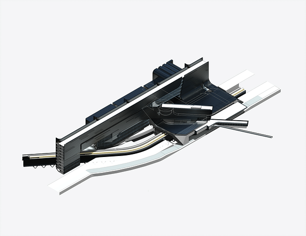 Showroom + Automated Assembly Line _ Axonometric