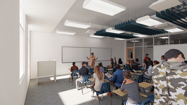 Classroom_Developed Design Scheme #1_Sound Baffle