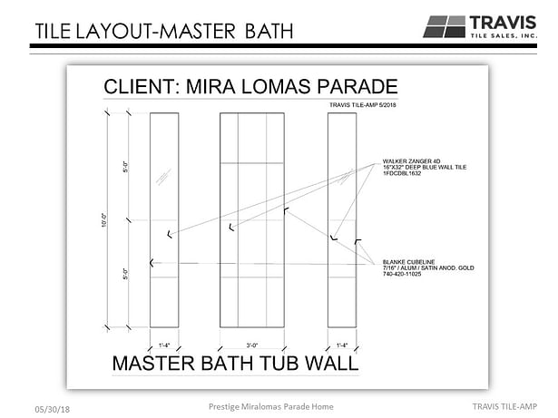 Master Bath AutoCAD drawings