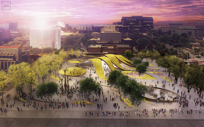 An image from the proposal by Brooks + Scarpa Architects. Credit: Brooks + Scarpa Architects via City of Los Angeles
