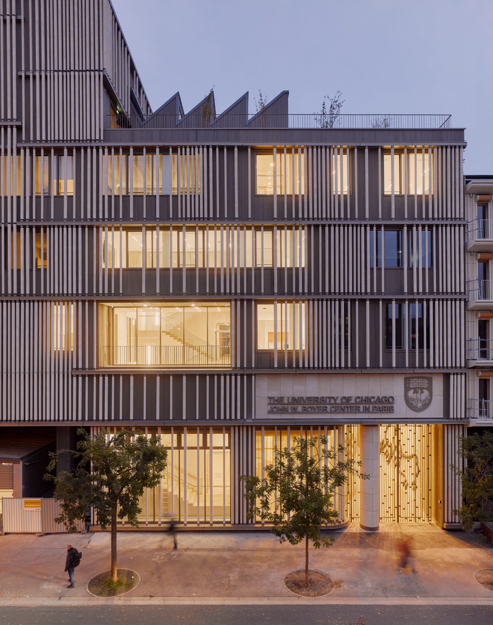Studio Gang completes first French project behind cylindrical stone