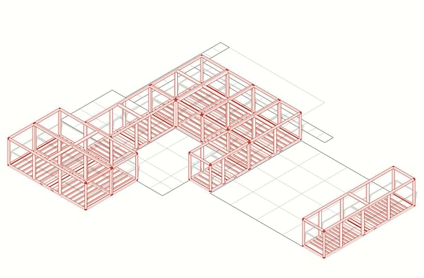 12’ modules on grid are assembled with a telehandler in a single day.