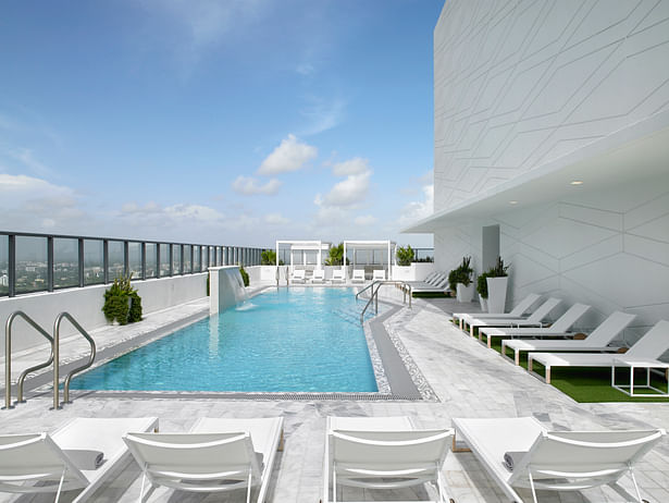 Pool on the 50th Floor, one of the highest in Miami