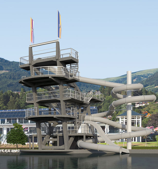 Slide Tower Millstatt / Söhne & Partner architects 