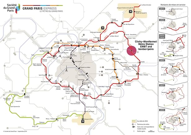 Grand Paris Express map