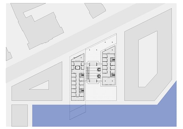 ground floor plan integrated into urban morphology