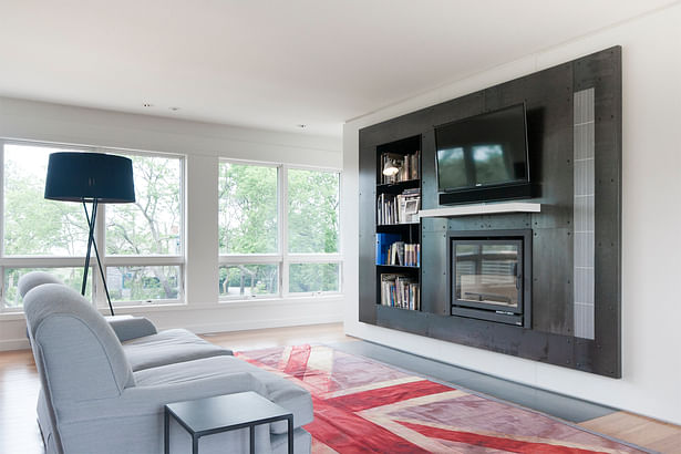 TV Room with Fireplace