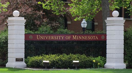 Jennifer Yoos has been selected as the new Dean for the University of Minnesota School of Architecture.. Image courtesy of <a href="https://commons.wikimedia.org/wiki/File:University_of_Minnesota_entrance_sign_1.jpg">Wikimedia User AlexiusHoratius</a>