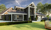 Modern house design and rendering