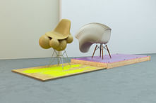Iconic Eames chair is transformed into intriguingly obscure art by British artist and designer Chris Labrooy