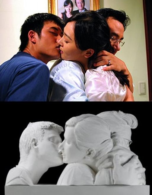 Top: Kim's Bin-Jip/ 3-Iron Bottom: Wang Du's The Kiss
