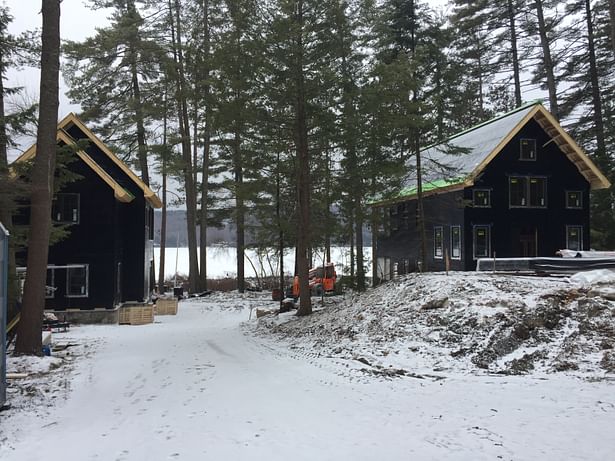 Actual view toward lake (construction)