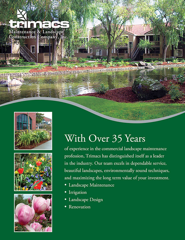 Trimacs Landscaping - Sell Sheet - Front