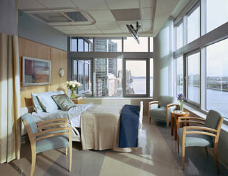 Patient Rooms facing the East River