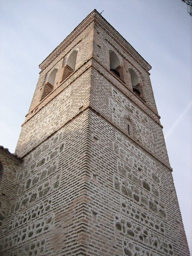 Closer view of the tower