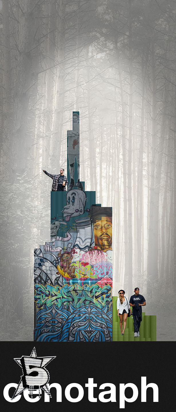 5Pointz Tower of Babel for the Socrates Sculpture Park Competition