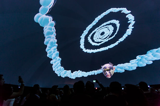 360 degree immersive projection mapping for Art Basel