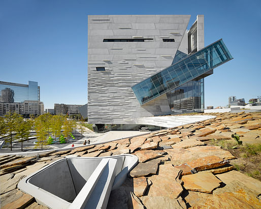 Perot Museum of Nature and Science; Dallas by Morphosis Architects; Associate Architect: Good Fulton & Farrell. Photo by Roland Halbe.