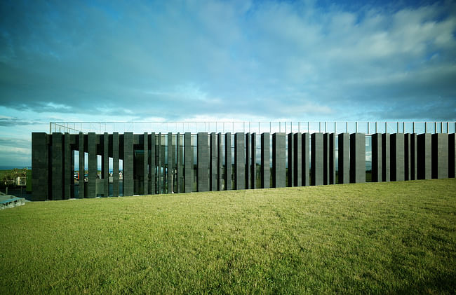 Giant’s Causeway Visitor Center, Northern Ireland by heneghan peng architects; Photo: Marie-Louise Halpenny