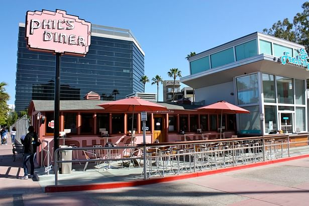 Phil's Diner and outdoor patio seating