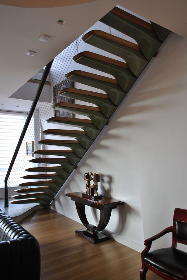 Pancu Residence - Signature Stair (Image: Nastasi Architects)