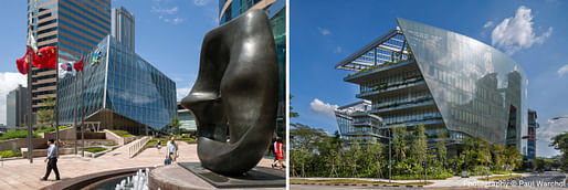 Left: The Forum, Hong Kong; Right: Sandcrawler, Singapore