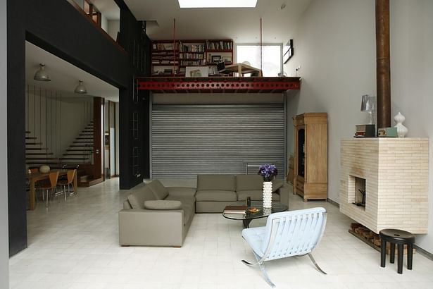 Living room / studio, mezzanine