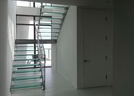 Custom Glass Staircase in South Beach