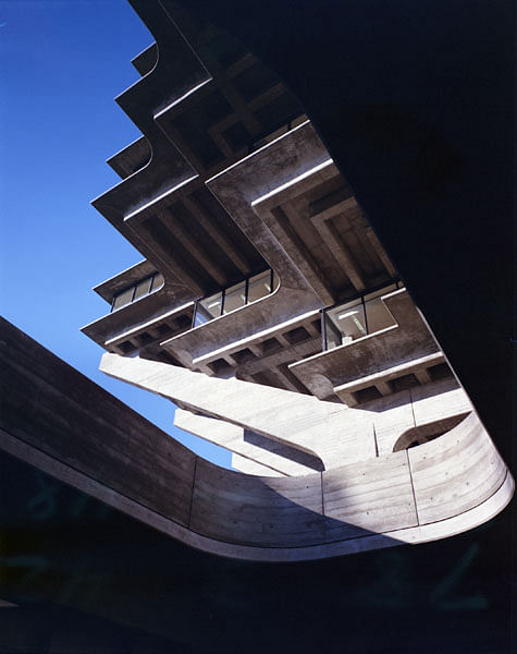 The Geisel Library at UC San Diego by William Pereira. Credit: Wayne Thom/WUHO Gallery