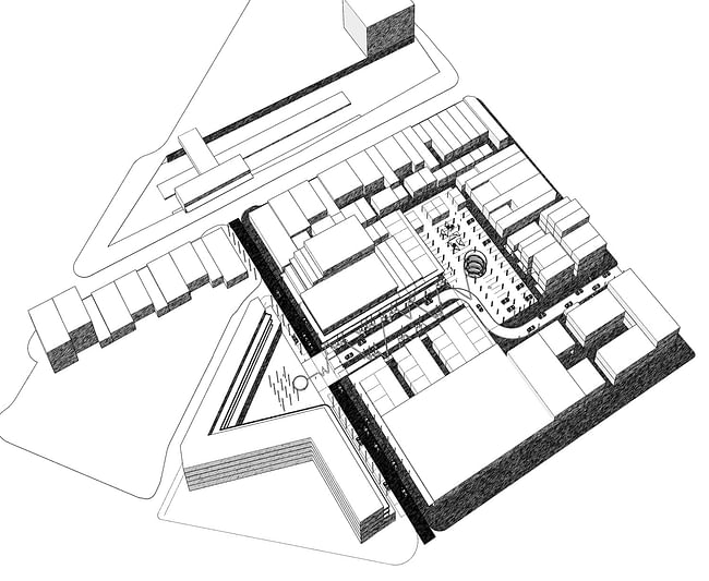 tyrrellstudio’s winning “Street 14” urban design entry in Melbourne. 