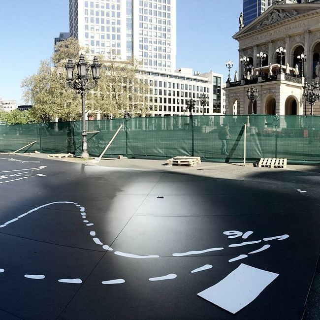 Via @daniellibeskind on Instagram: 'In Frankfurt installing the Musical Labyrinth for One Day in Life that opens May 20th. #onedayinlife'