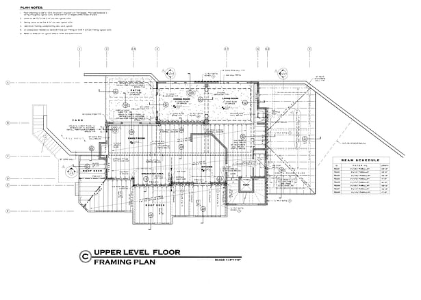 Foundation and framing plan