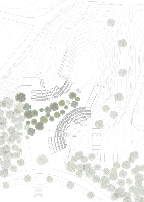 plan showing the alterations within the landscape