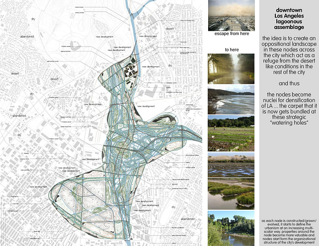 'masterplan of downtown Los Angeles Lagoonous Assemblage' Credit: Tanzil Shafique