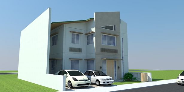 Scheme 06-02, rendered in Sketchup, utilizing a V-ray application