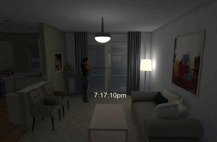 One of the recreated apartments from the Florida gated community where Martin was shot. Credit: Emblematic Group