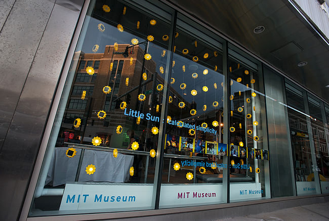 Olafur Eliasson's Little Sun installation at MIT Museum. Photo: Barry Hetherington. Image courtesy of MIT Council for the Arts.