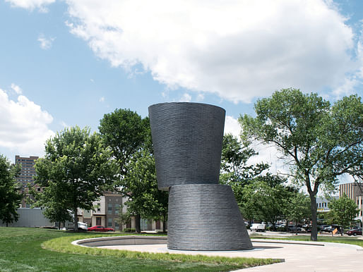 Sculpture/Art Installation/Non-building Structure - Merit Award: A Monumental Journey, Des Moines, IA. Structural Engineer: KPFF Consulting Engineers, Des Moines, IA. Architect: substance, Des Moines, IA. Photo: substance.