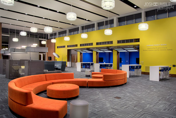 Marian University Alumni Hall & student lounge, Interior Photography ©Josh Humble