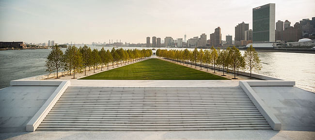 Urban Design Merit Award Winner: Franklin D. Roosevelt Four Freedoms Park in New York, NY by Louis I. Kahn, FAIA, David Wisdom, and Mitchell | Giurgola Architects (Image Credit: Paul Warchol)