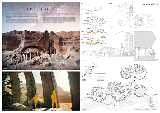 First Place winner Thresholds by Alec Naktin and Natalie Perri (United States). Image courtesy Volume Zero Competitions