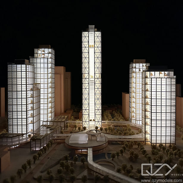 Xiamen Project Model with Lighting