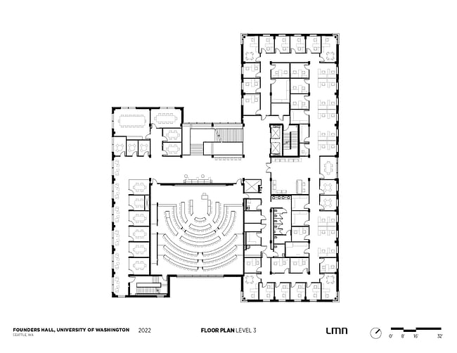 Level 3 floor plan. Image credit: LMN Architects