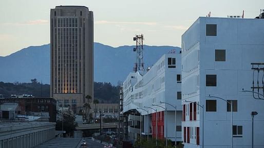 One Santa Fe is a new complex designed by Michael Maltzan expected to significantly transform the Arts District. Credit: Jabin Botsford / Los Angeles Times