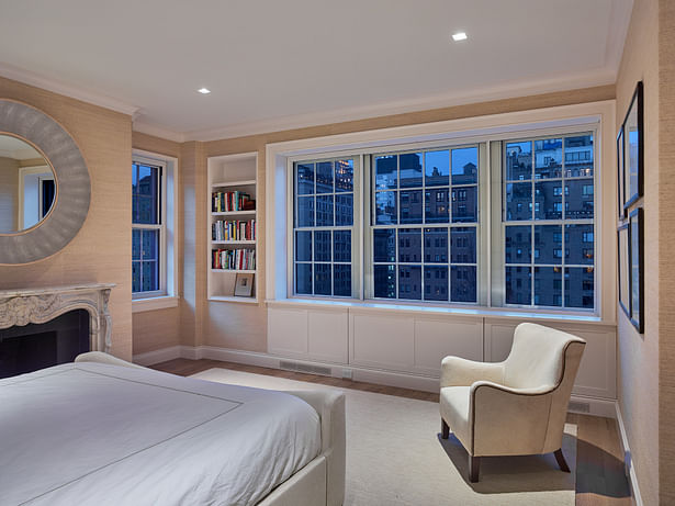 The Master Bedroom has stunning city views.