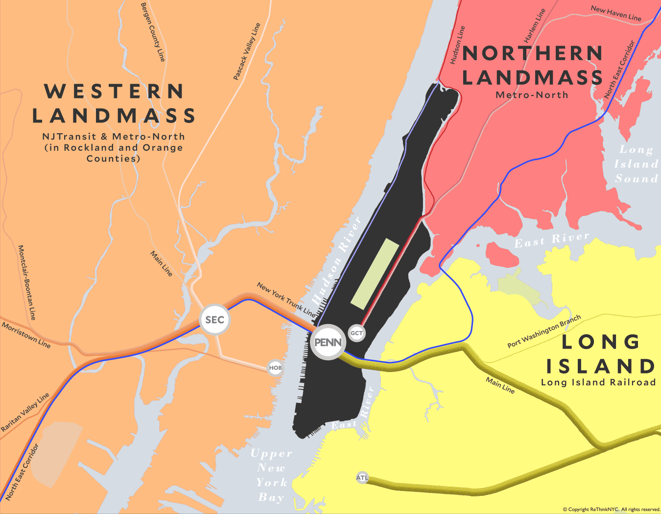 ReThinkNYC Rail Unification Proposal (before)